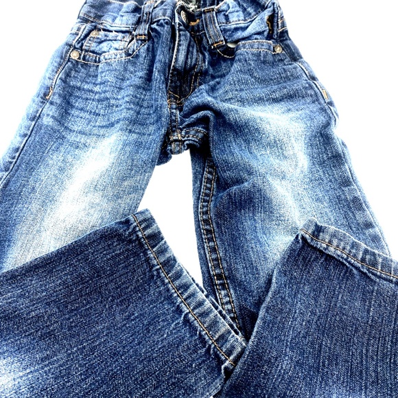 Boys Jeans Pants Size 5 English Laundry Straight Adjustable  Blue Button Pockets - Picture 2 of 7